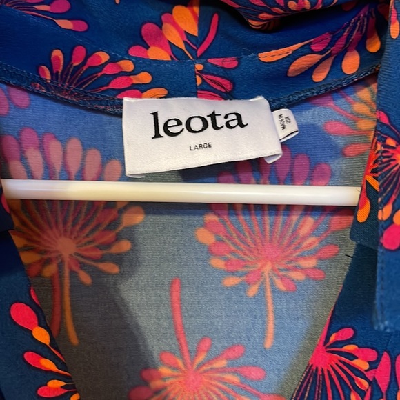 Flower Pattern Collared Dress - Picture 4 of 6